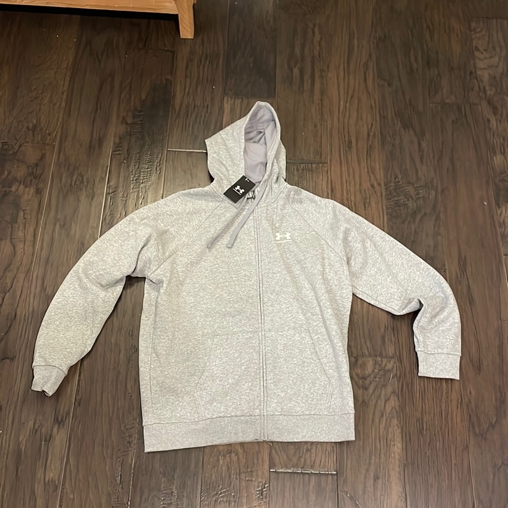 Under Armour XL men’s gray zip up jacket with pockets NWT